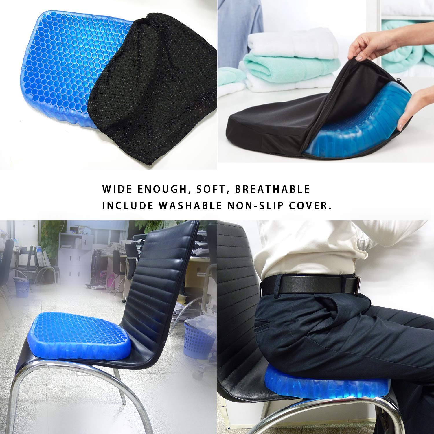 BulbHead Egg Sitter Seat Cushion with Non-Slip Cover, Breathable Honeycomb  Design Absorbs Pressure Points
