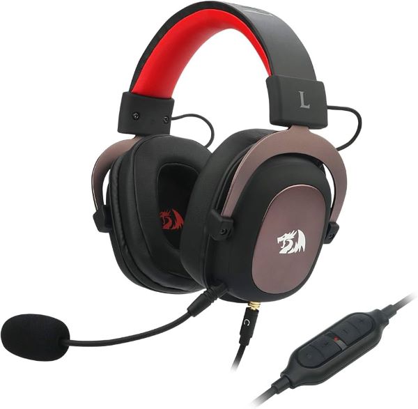 Redragon H510 Zeus Wired Gaming Headset, 7.1 Surround, Detachable Microphone