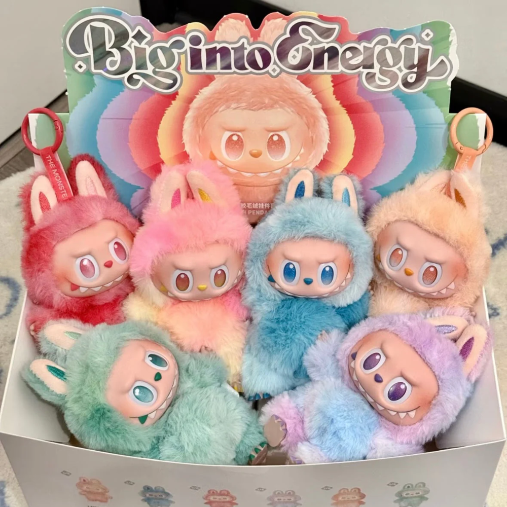 Labubu Doll Keychain - Original 6.5 Inch Labubu Blind Box Pop Mart Anime Figure - Action Figure & Soft Monster Toy - Toys for Girls & Boys - Gift for Kids - Labubu Dolls