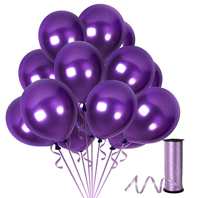 Metallic Balloons 10Pcs - For Wedding, Happy Birthday, Engagement ...