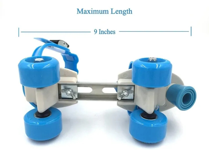 Adjustable Quad Speed Roller Skates Double Row Wheel Shoes - (Multicolurs)