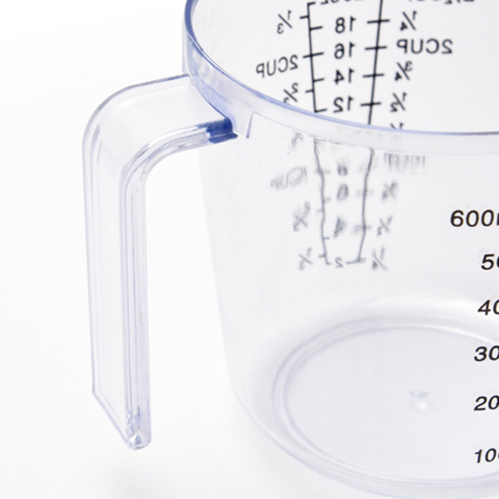 600Ml Handle Measuring Cup Mug Measurement Jug Plastic 1-Pcs