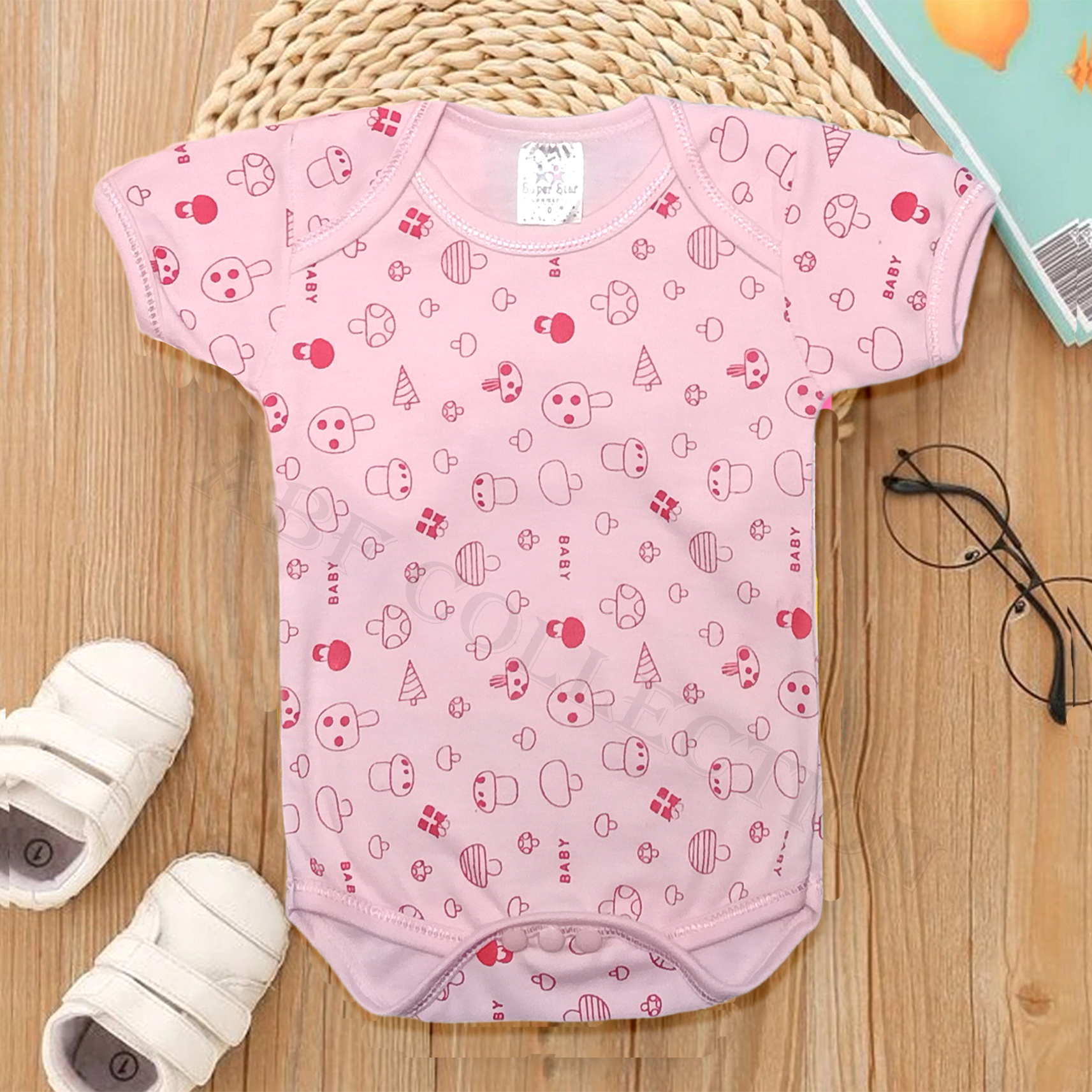 Pack Of 3 Baby Rompers - Newborn Baby Inner Sleeves Suit - Newborn Baby Body Suits - Size 0-3 Months - Multicolor