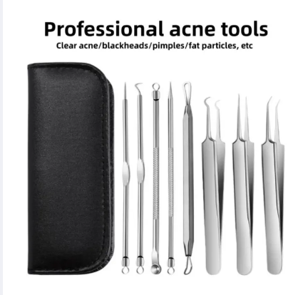 black head pin Professional Acne Tool Kit for Clear Skin - Removes Blackheads, Pimples, and Fat Particles