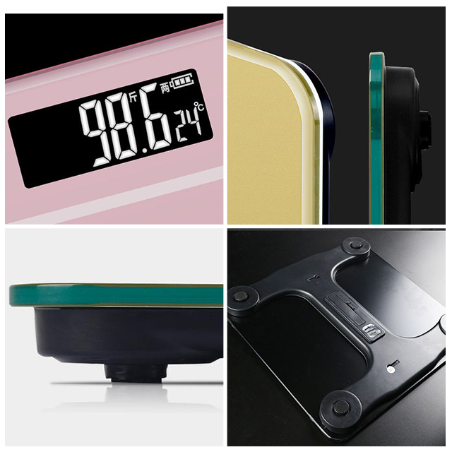 Upto 180kg iScale Rechargeable Weight Machine TYPE - C - Digital Heavy Duty Electronic Weighing Scale with Dual LED Display - Heavy Electric Weight Machine With Durable Steel Quality - For Home & Personal Use - Black/Golden/Pink/Silver