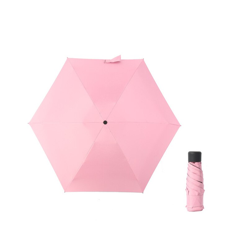 Mini pocket umbrella for rain, folding vinyl umbrella with UV ultraviolet protection, pocket sunshade, capsule - Lite Green