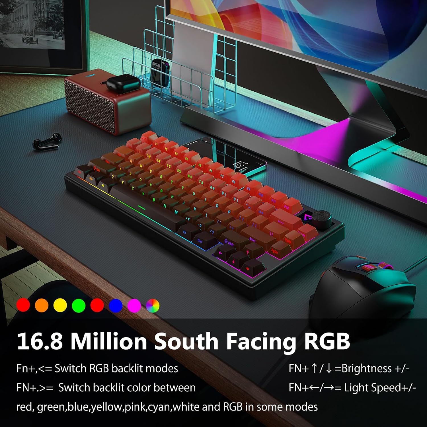 E-Yooso Z-79 Pro RGB Tri-Mode Mechanical Keyboard Gradient Red 79-Keys with Mint Mambo Switch Side Printed Keycaps 22 adfae83f376ded25562571ea75fc7849