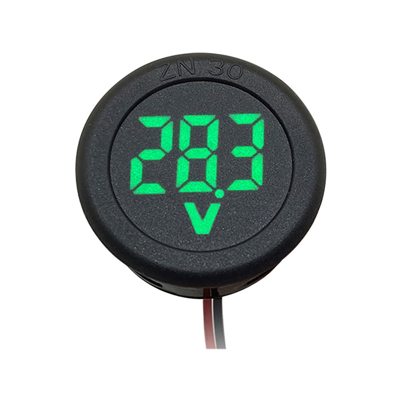 DC 4100V LED Digital Display Round Twowire Voltmeter DC Digital Car