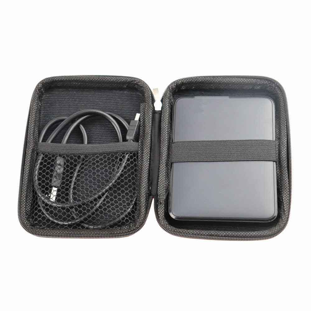 WD Shockproof Hard Carrying Case Bag For 2.5" External HDD Hard Drive - WD HARD POUCH HDD - External Hard Drive Carrying Case WD HDD SSD Bag - Handsfree case pouch - power bank Case - Mobile HDD Or SSD earbuds handsfree usb case pouch -Camera Case -