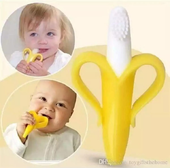 Baby Silicon Banana Teether For Babies Non Toxic Sterilize Imported Made