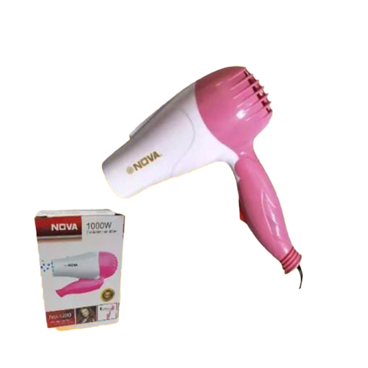 1000W Professional Foldable Mini Hair Dryer for Women -Mans - NV-1290 Original