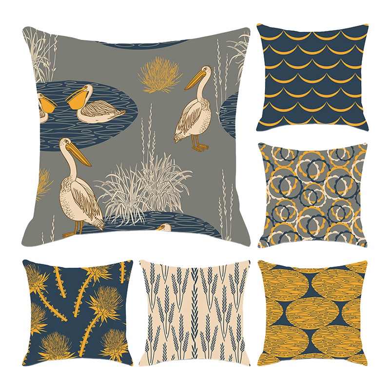 pillow covers yellow