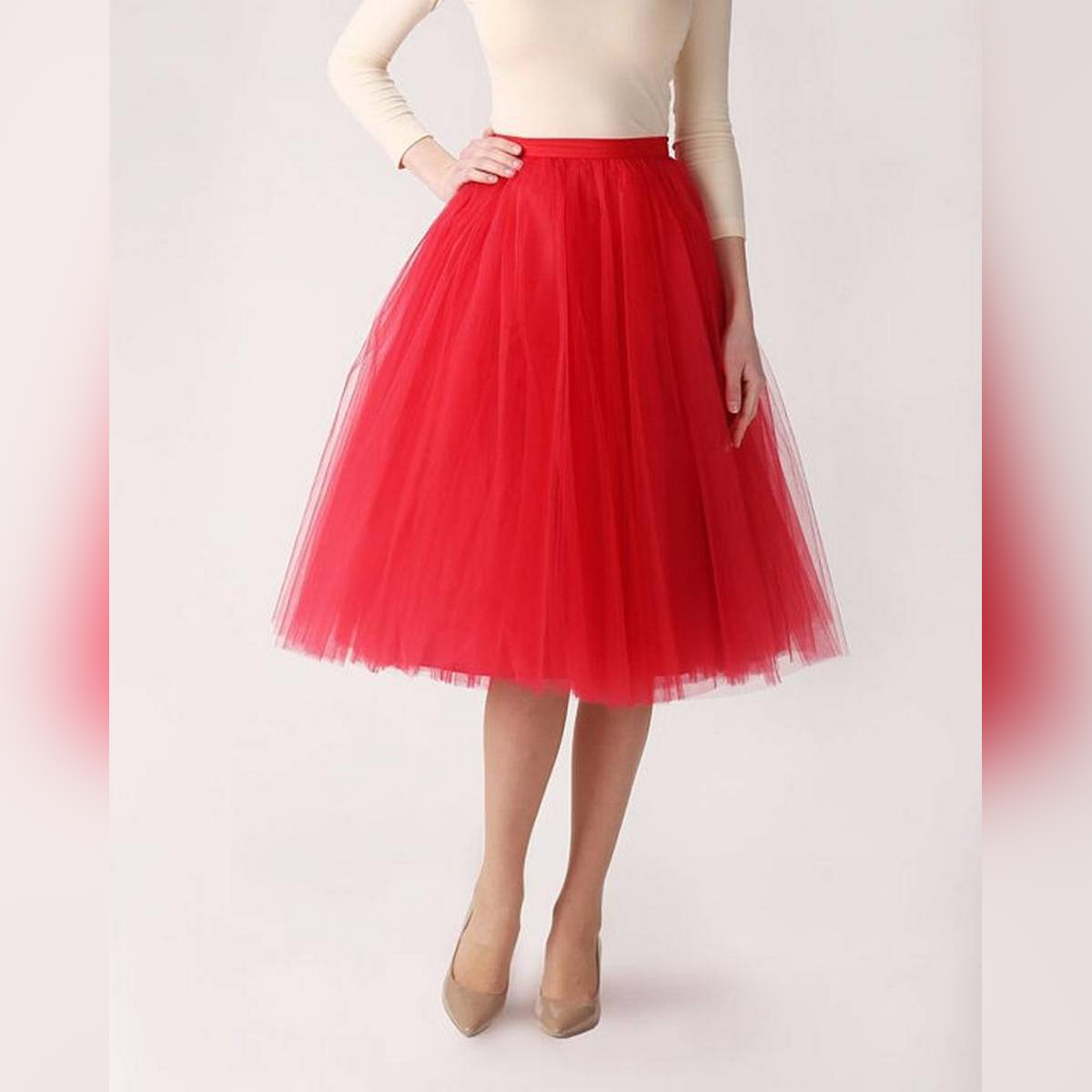 cotton net skirt