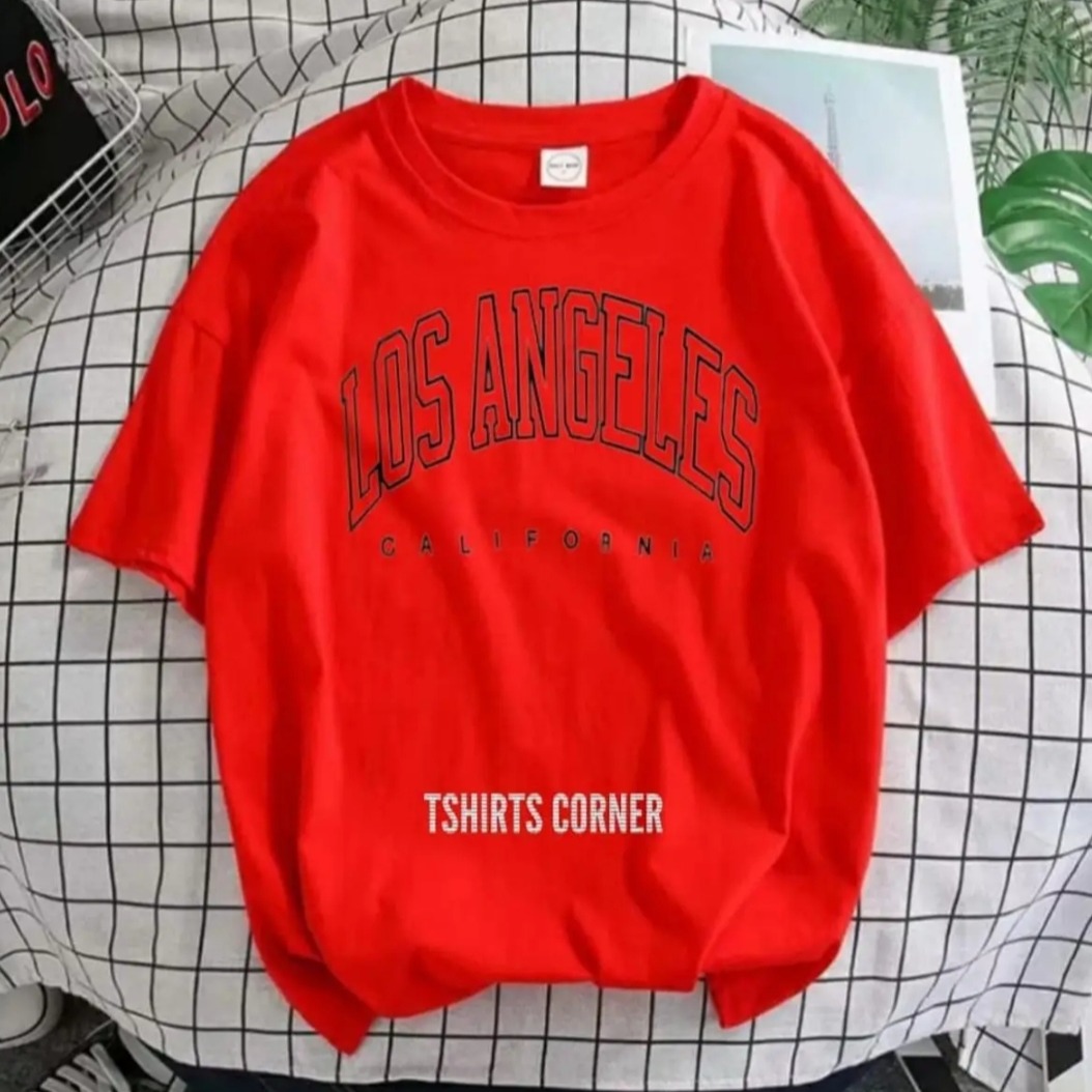 New Trendy Summer Collection T shirt New Stylish LOS ANGELES CALIFORNIA Design Tee shirt Round Neck Export Quality Top