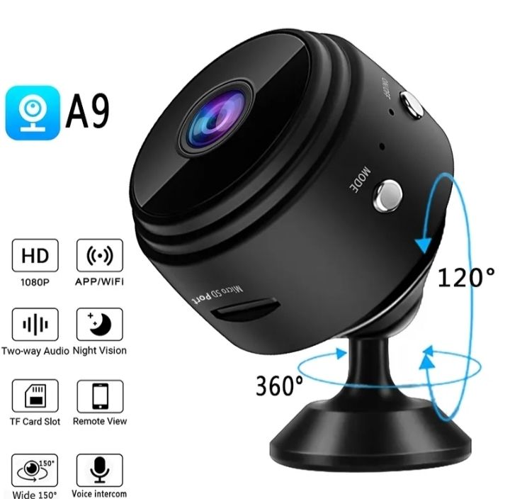 A9 Mini Camera,1080P HD Motion Sensor WiFi IP Surveillance Camera Camcorder DV | Long Battery Life | Small Portable WiFi Security Camera for Indoor and Outdoor