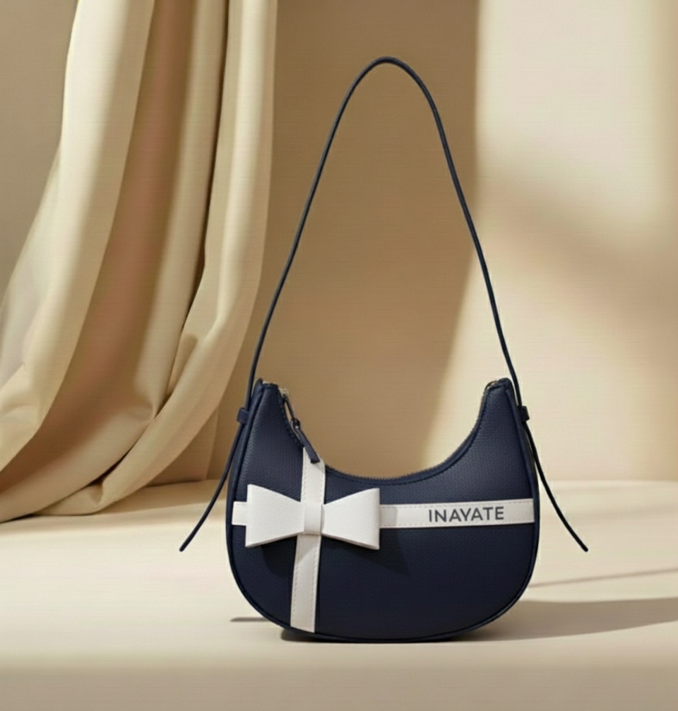 Korean Style Solid Multicolor Color Shoulder Bag for Women | Elegant Underarm Hobo Clutch | Casual Trendy Crescent Purse For Women