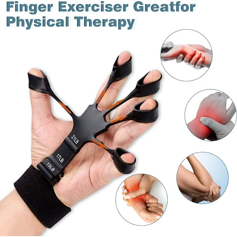 Adjustable Hand Grip Strengthener – Portable Hand Exerciser with Wrist Strap, Forearm & Finger Strength Trainer for Fitness Gym Physical Therapy, Non-Slip Durable Grip