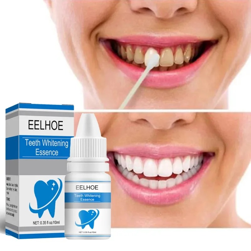 Teeth Cleaning Esence Naturally brighting Liquid | Teeth Whitening Powder Clean Oral Hygiene Whiten Teeth Remove Plaque Stains Fresh Breath Oral Hygiene Dental Tools 10ML