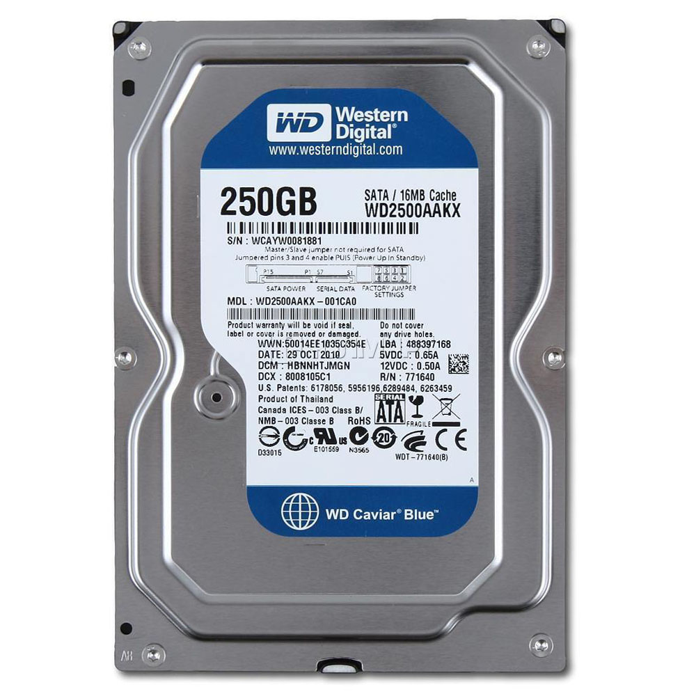 HARD DISk DRIVE, FOR DESKTOP PC, 250GB, 320GB, 500GB