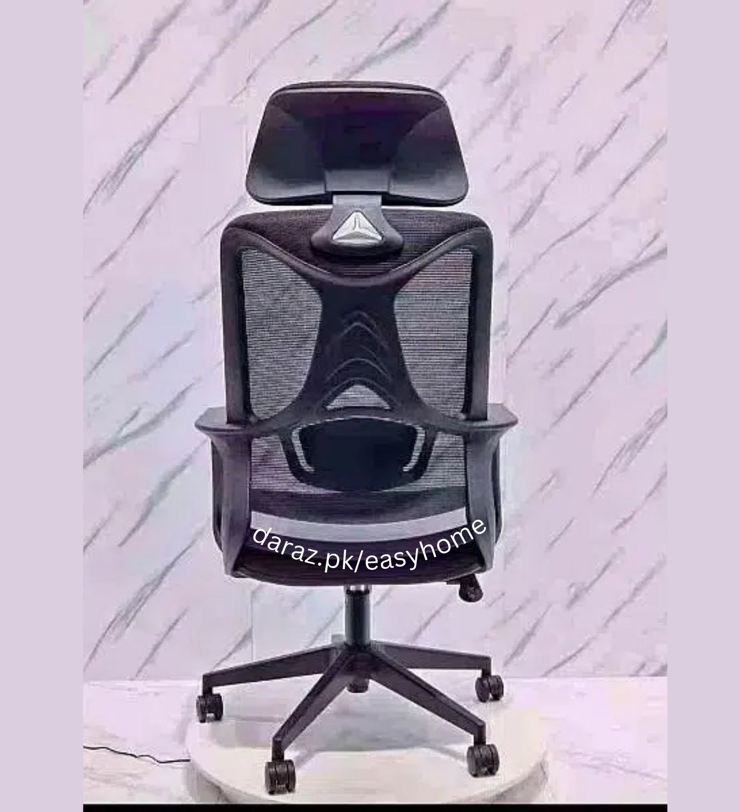 Office Chair Adjustable Computer Swivel Modern Ergonomic home Chair Fabric Mesh Chair with Back Support Arms and Wheels for Home Work and Students Study Black