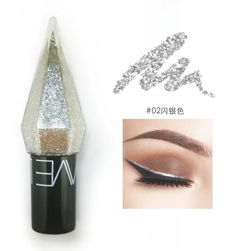 Eyeshadow Waterproof Silver Rose Gold Color Glitter Sequins Shadow