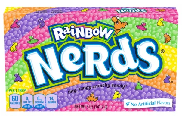Rainbow Nerds Candy Box Of 141.7 Gram (made In Usa)