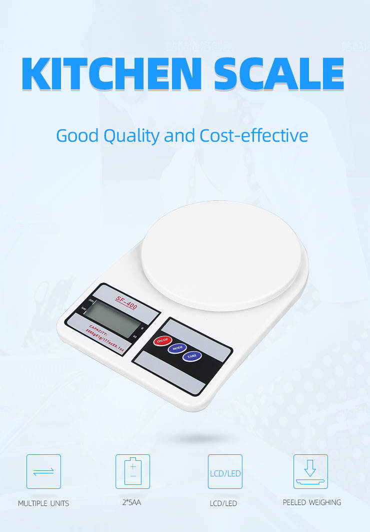10 KG Weight Capacity, Imported Electronic Digital Kitchen Scale, Digital Weight Machine, Digital Electric Scale Machine For Kitchen and Shops, Food Scale Digital Machine, Weight machine - SF 400 Model