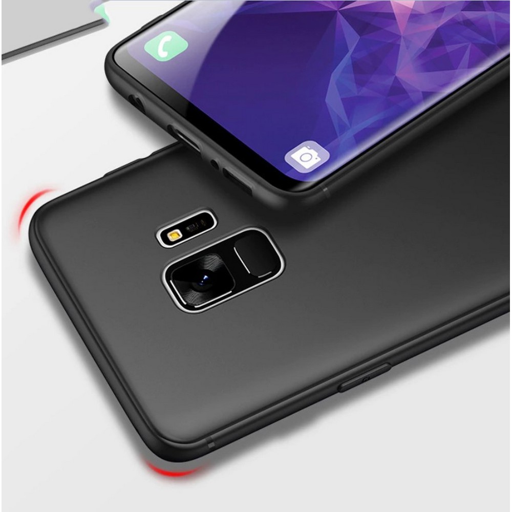 Samsung S9 Matte Black Soft Silicon Back Cover