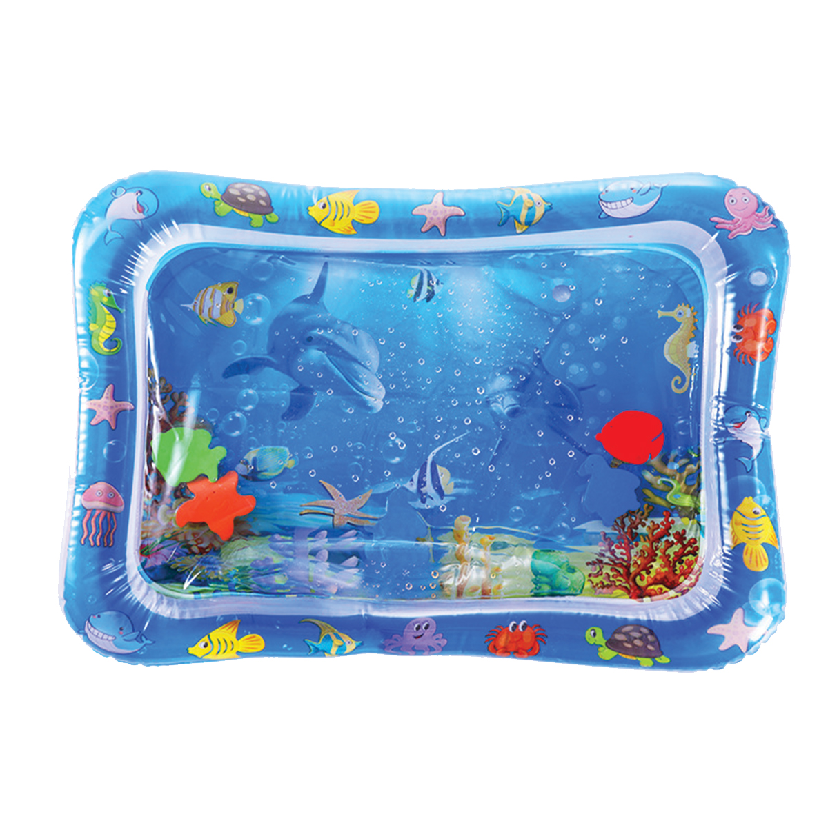 Baby Kids Water Play Mat Toys Inflatable Tummy Time Leak Proof Water Play Mat and Toddlers Perfect Fun Activity Inflatable Mat, Activity Play Center Indoor and Outdoor Water Play Mat for Baby, Inflatable Tummy Time Mat, Premium Baby Water Play Mat for Inf