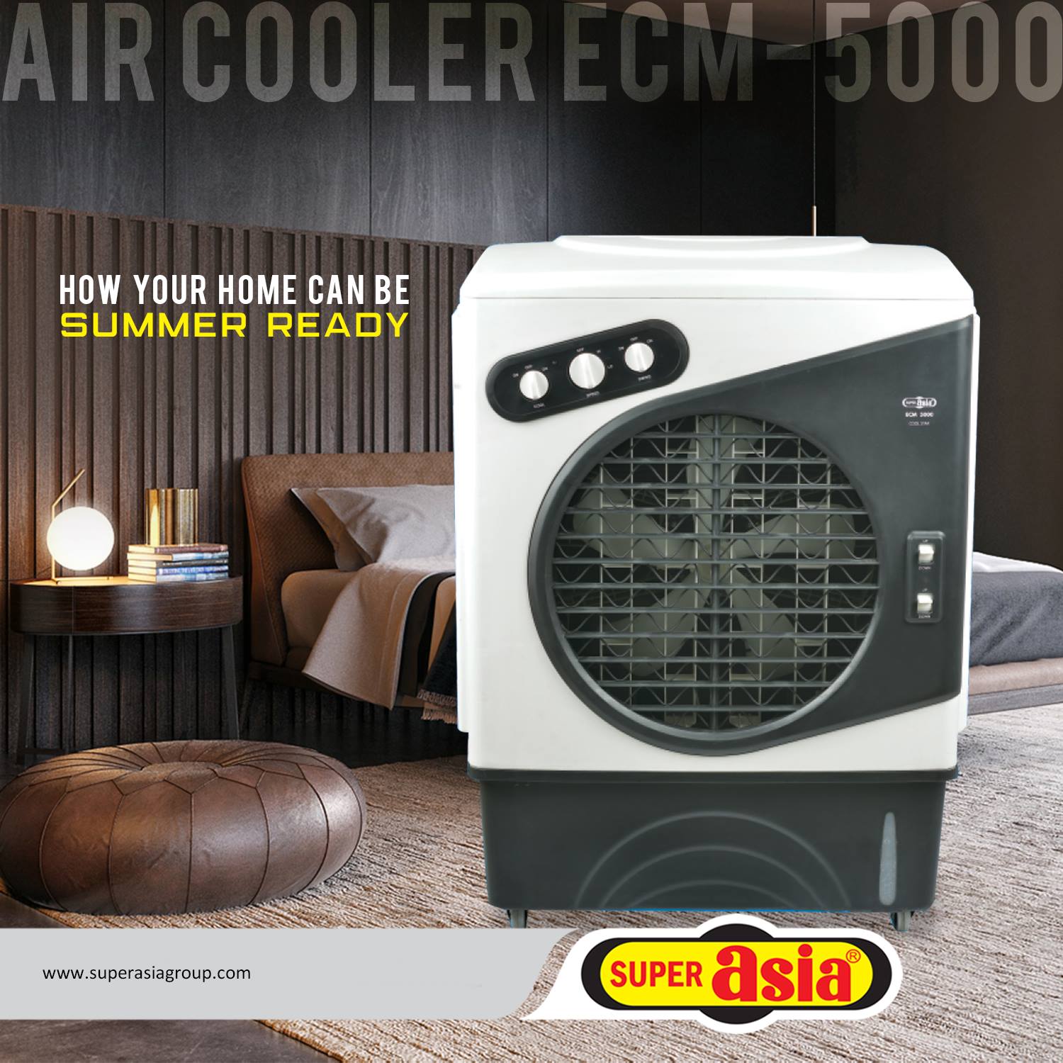 Super Asia Air Cooler Cool Star Model ECM5000 Complete