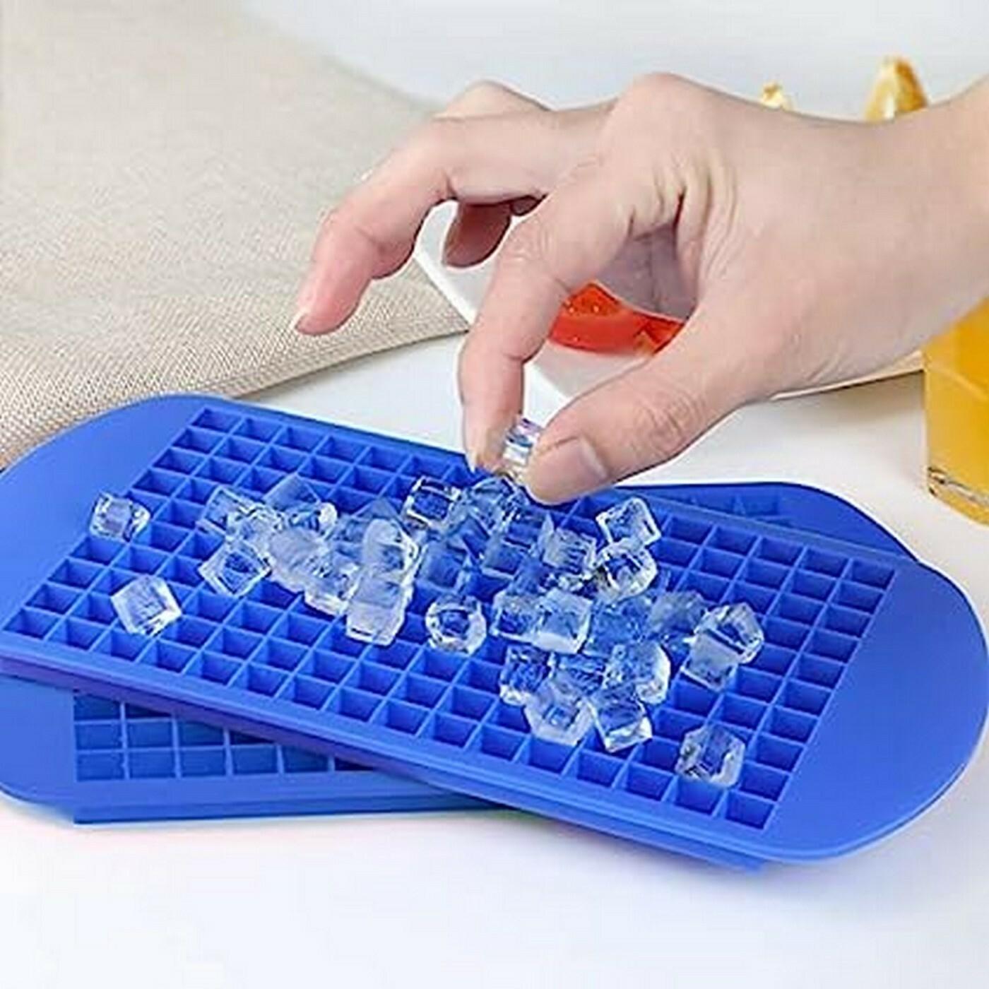 Crethink Mini Silicone Ice Cube Tray, 160 Small Square Ice Cubes Molds - View #6