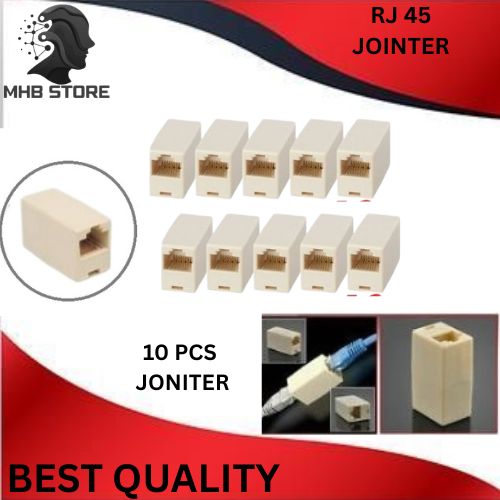 RJ45 Female Connector RJ 45 Coupler Extender Joinder Ethernet LAN Jointer