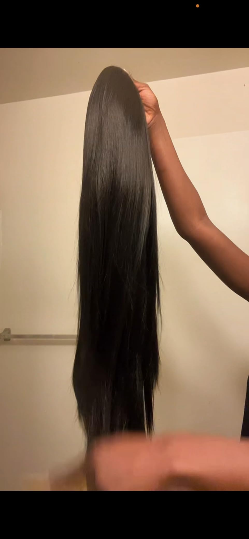 25.5 inches Full head long middle partition wig for Women- Dark brown
