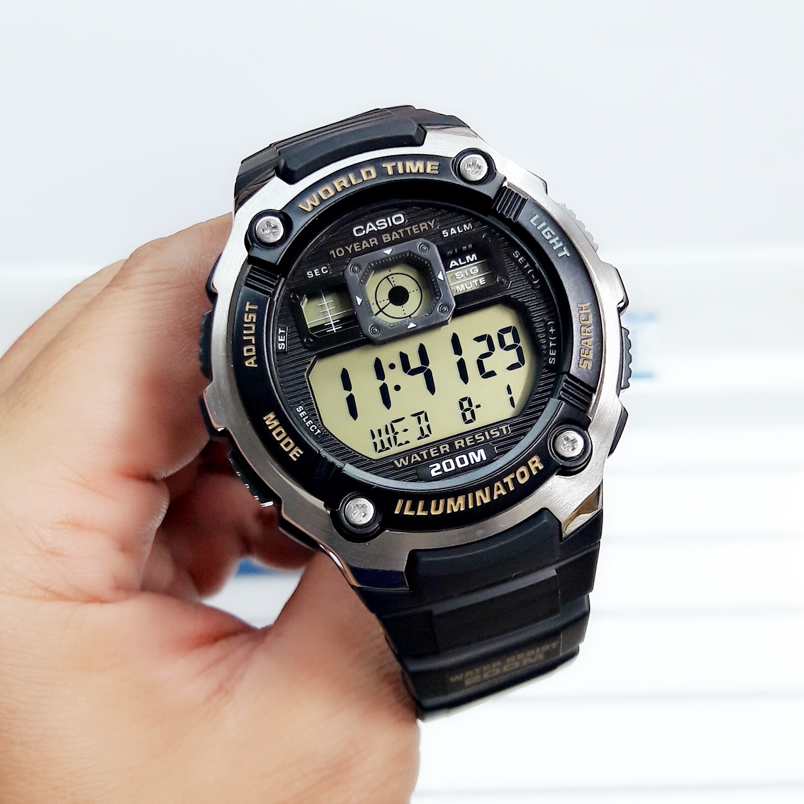Casio General Men's Watches Sporty Digital AE-2000WD-1AVDF – WW – Financial  Links