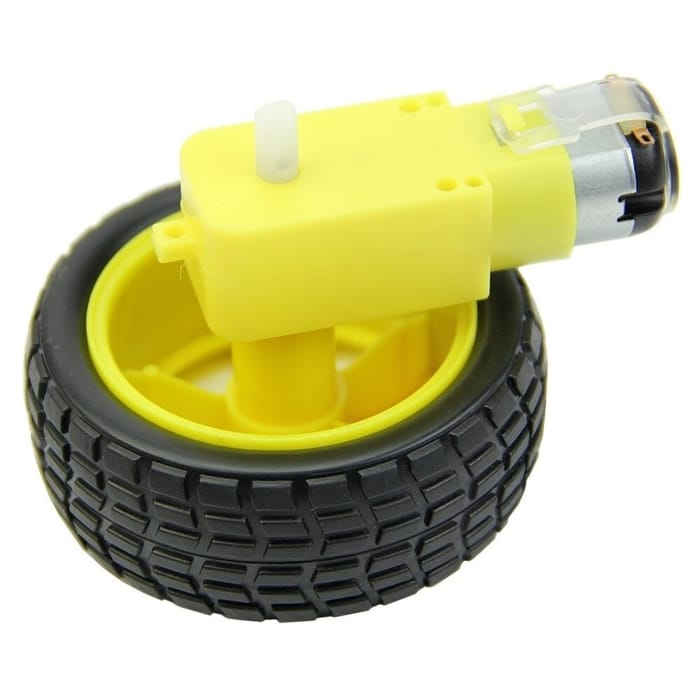 Smart Car Tyre Wheel With Gear Dc 5V Motor Diy Car Robot Arduino