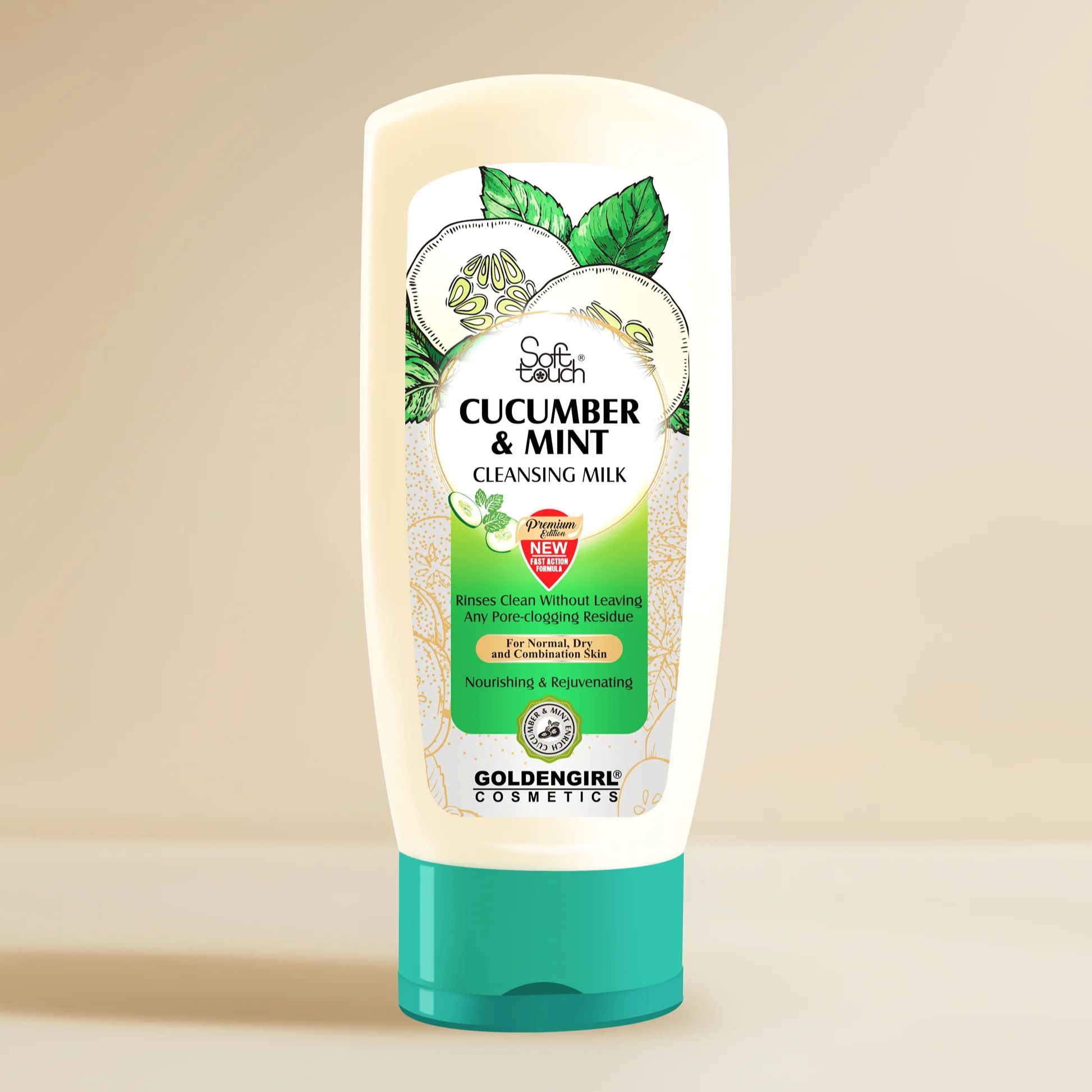Soft Touch Cleansing Milk Cucumber & Mint | Facial Cleansing Care | 250ml