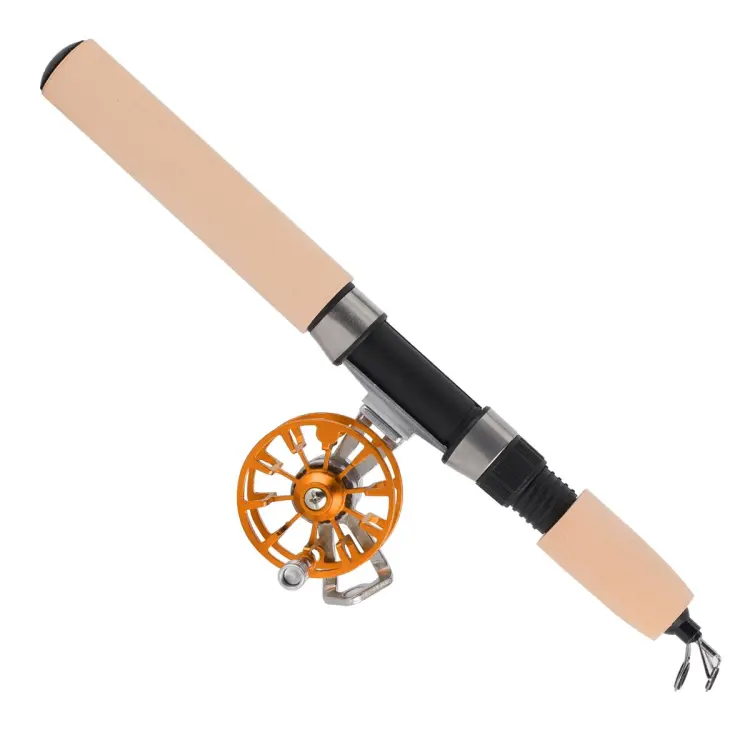 26in Telescopic Fishing Rod with Reel Set Portable Outdoor Winter