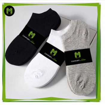 Pack of 3 Pairs Cotton Ankle Socks for Men | Low Cut Socks for Men