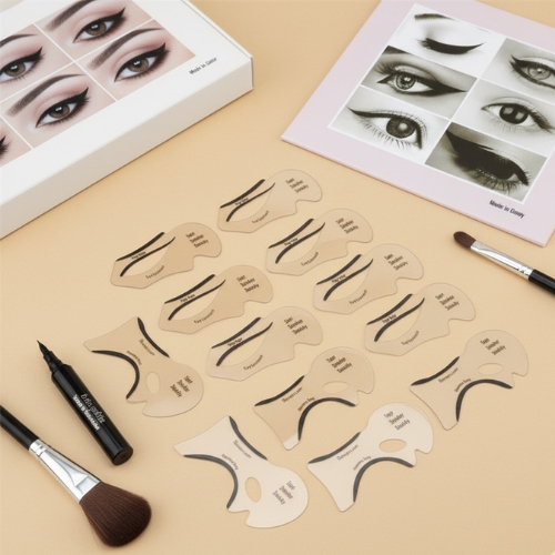 2/3/5/6 Pcs Eyeliner Stencils Winged Eyeliner Stencil Models Template Shaping Tools Eyebrows Template Card Eye Shadow Makeup Tool