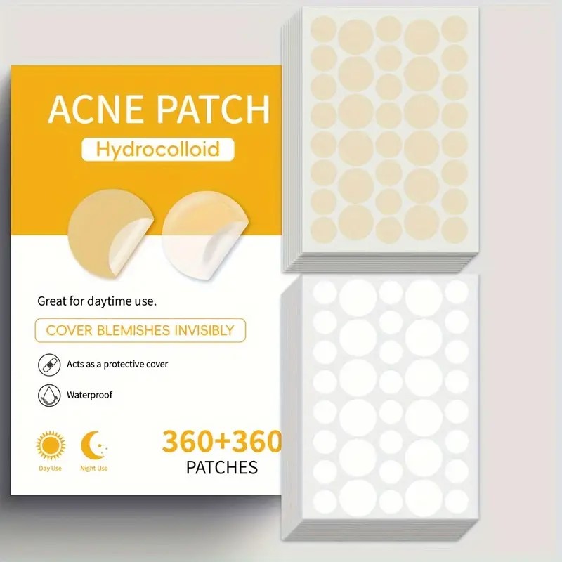 Hydrocolloid Pimple Patch, Invisible Pimple Patches for Acne, Pimple Patches, Acne Patches for Face, Blemishes & Pimples Covering Patch, Facial Concealer Stickers, Hydrocolloid Patches for Acne Care & Spot Treatment