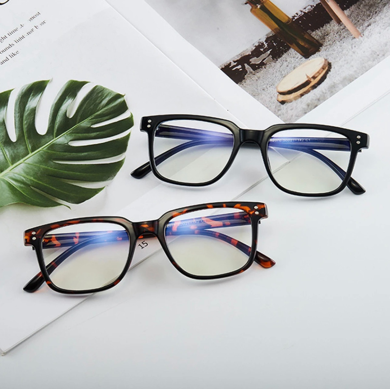 New Transparent Anti Glare UV Eye Glasses for Men and Women White Frame Glasses for Girls and Boys