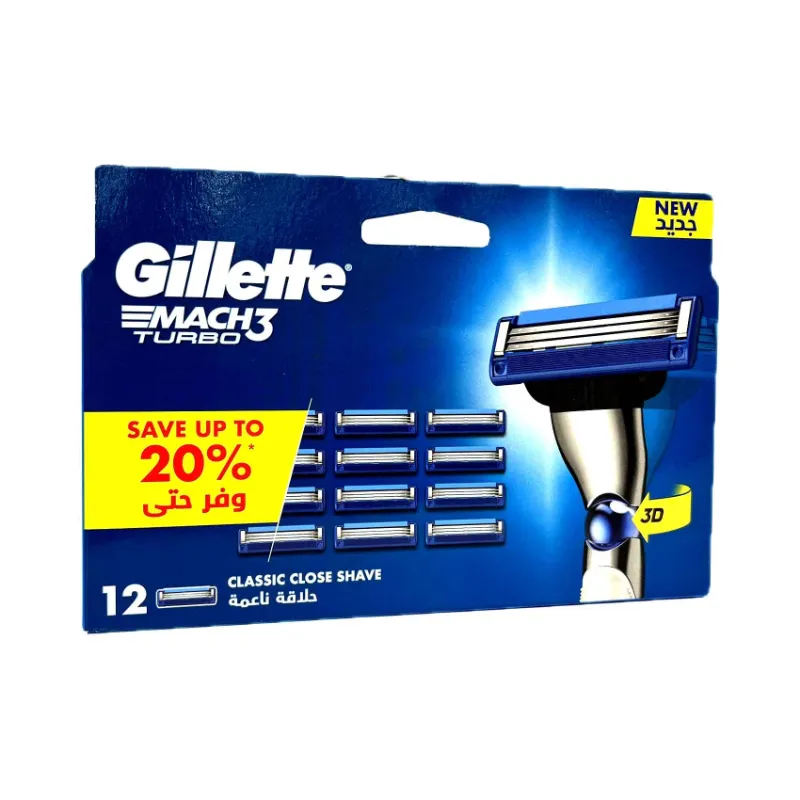 Mach 5 Razor Saudi Mach3 Turbo Shave Blades 12-Packs | Daraz.pk