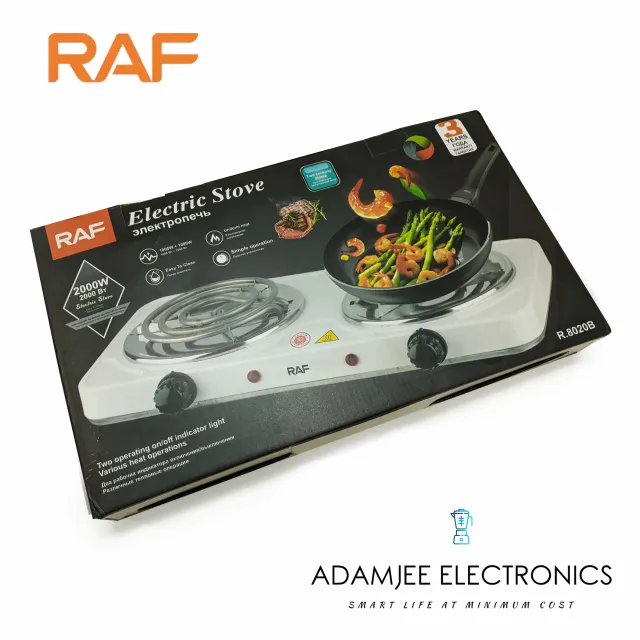 RAF Electric Stove ( double ) & Hot Plate & Cooker R.8020B – 2000w