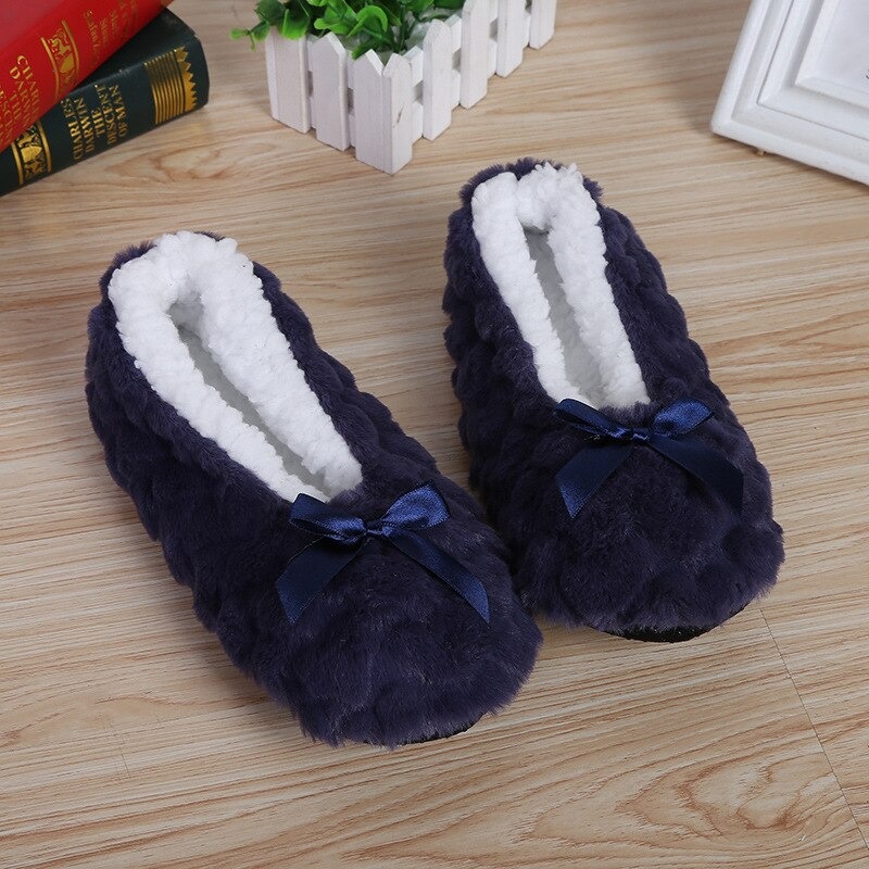 Women's Indoor Warm Soft Plush Slippers, Comfortable and Lightweight for Winter