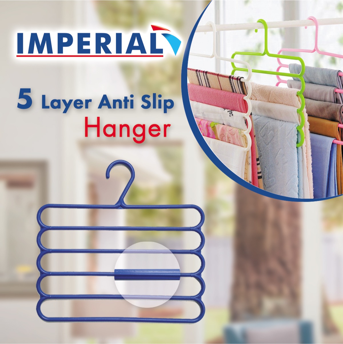 Pack of 2 Multipurpose 5 layer Colorful Hangers Daraz.pk