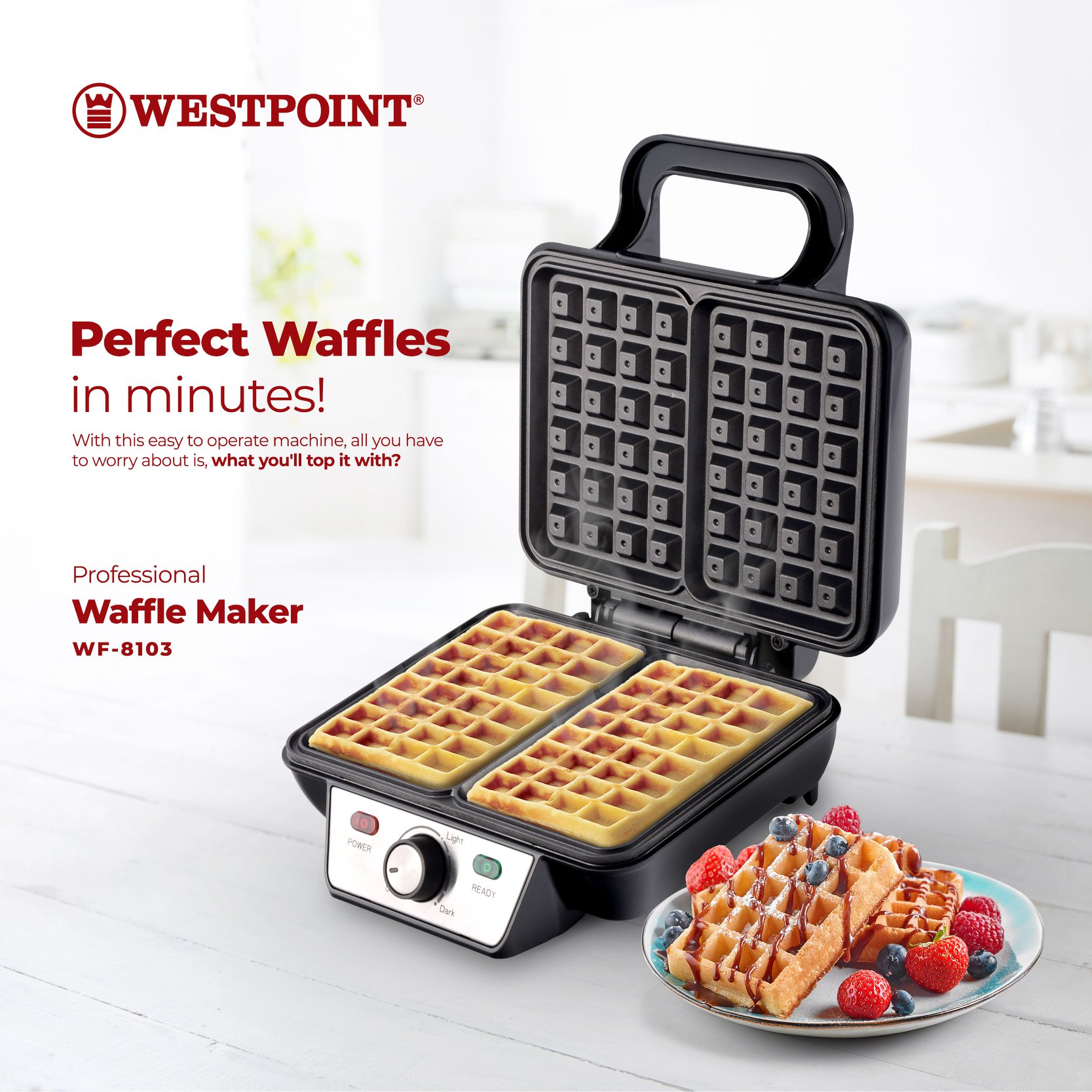heritage the rock waffle maker