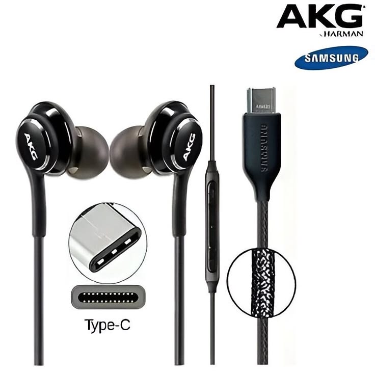 Type C Wired Earphones with Microphone Heavy Bass In Ear Headphones for Android Devices