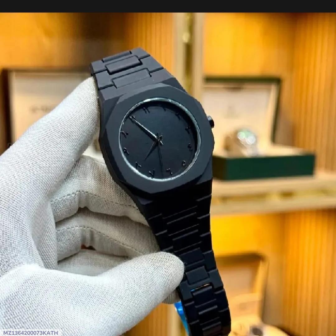 “Premium Hybrid Men’s Wristwatch – Rotating Rim Dial, Multi-Function Modern Design, Waterproof Metal Strap”Look Like Smart Watch