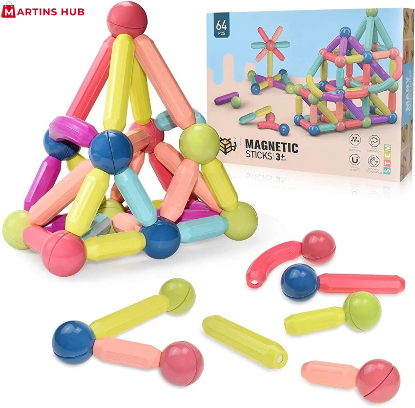 Magnetic Building Blocks Educational Toy for Kids | STEM Magnetic Construction Building Set | Creative Learning Toy