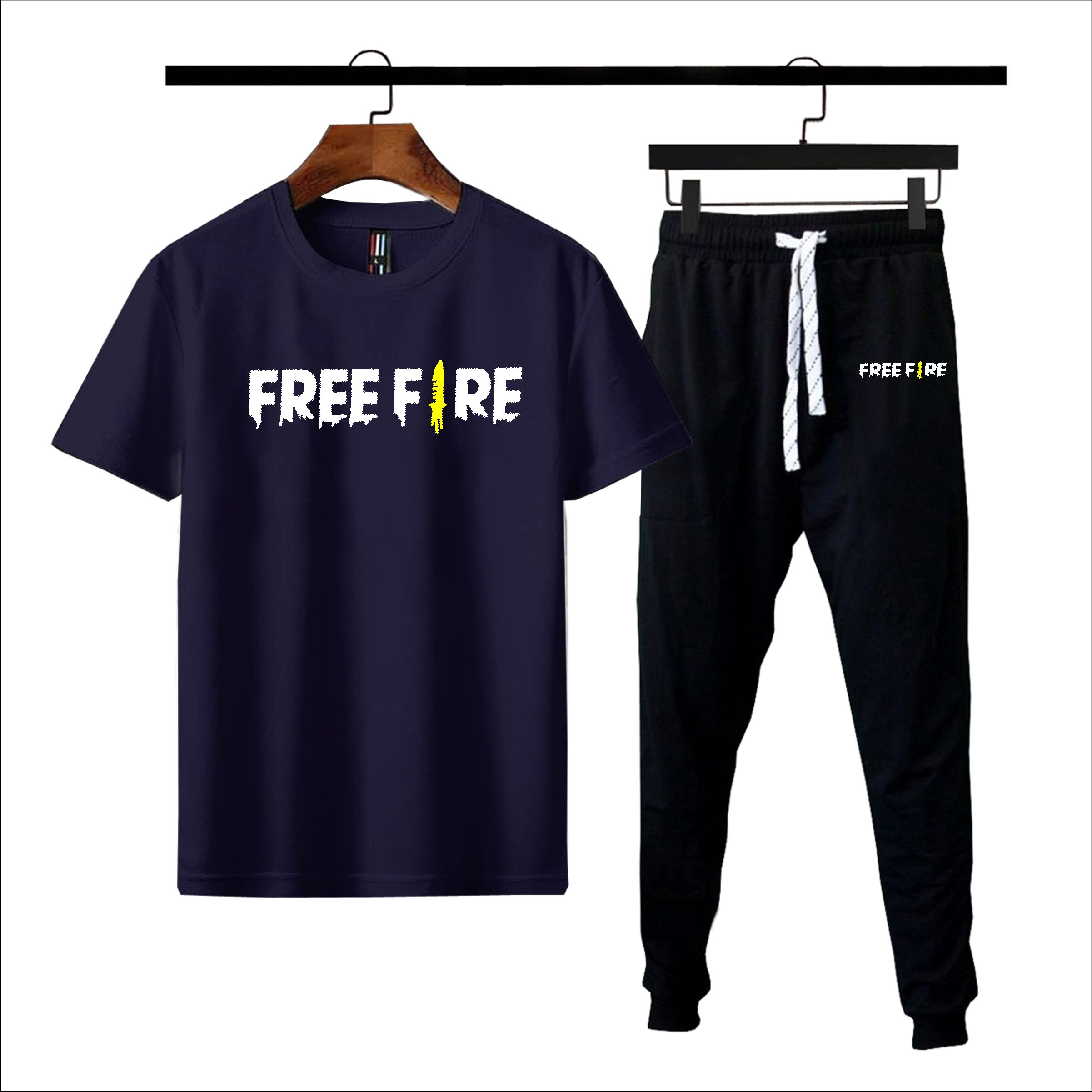 Free fire printed summer tracksuit for men premium quality best article of summer collection